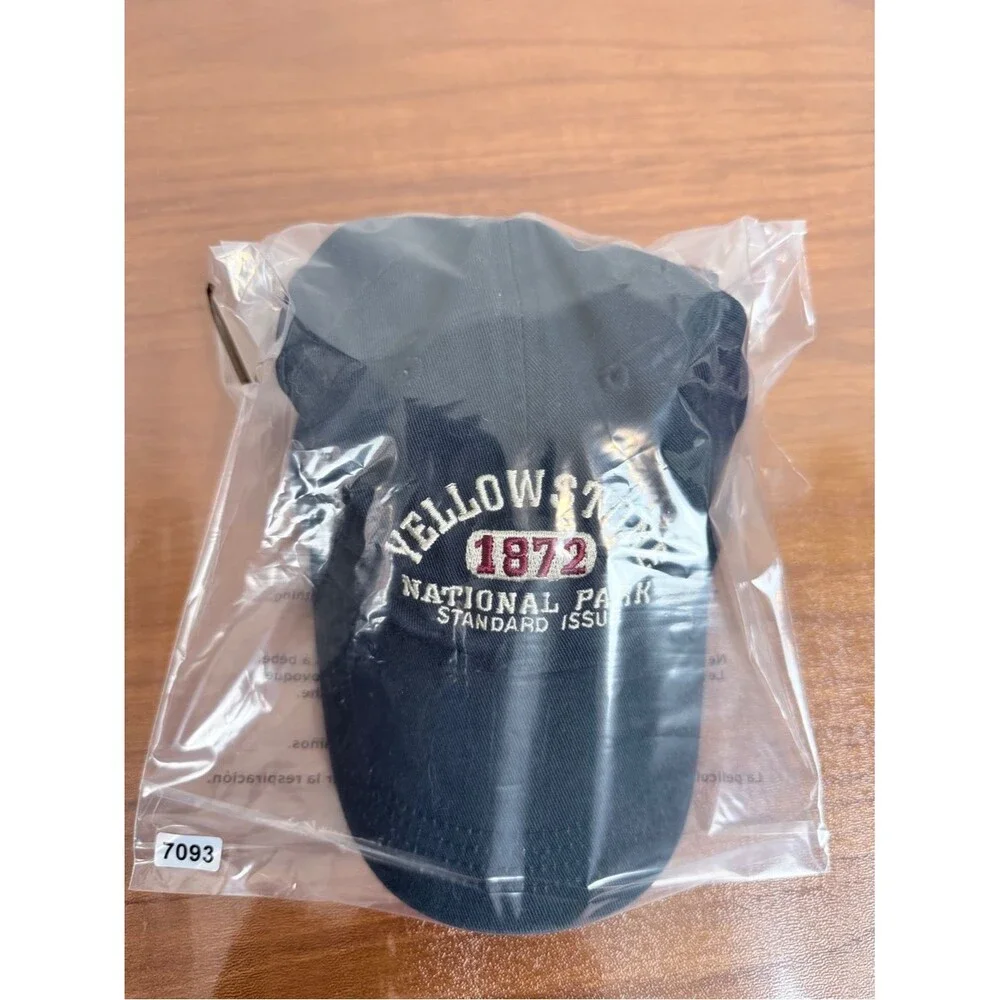 Yellowstone National Park 1872 Navy Embroidered Kids Baseball Cap